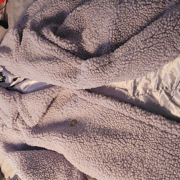 UGG GERTRUDE LONG TEDDY Light PURPLE XL LIKE NEW - - Picture 5 of 5